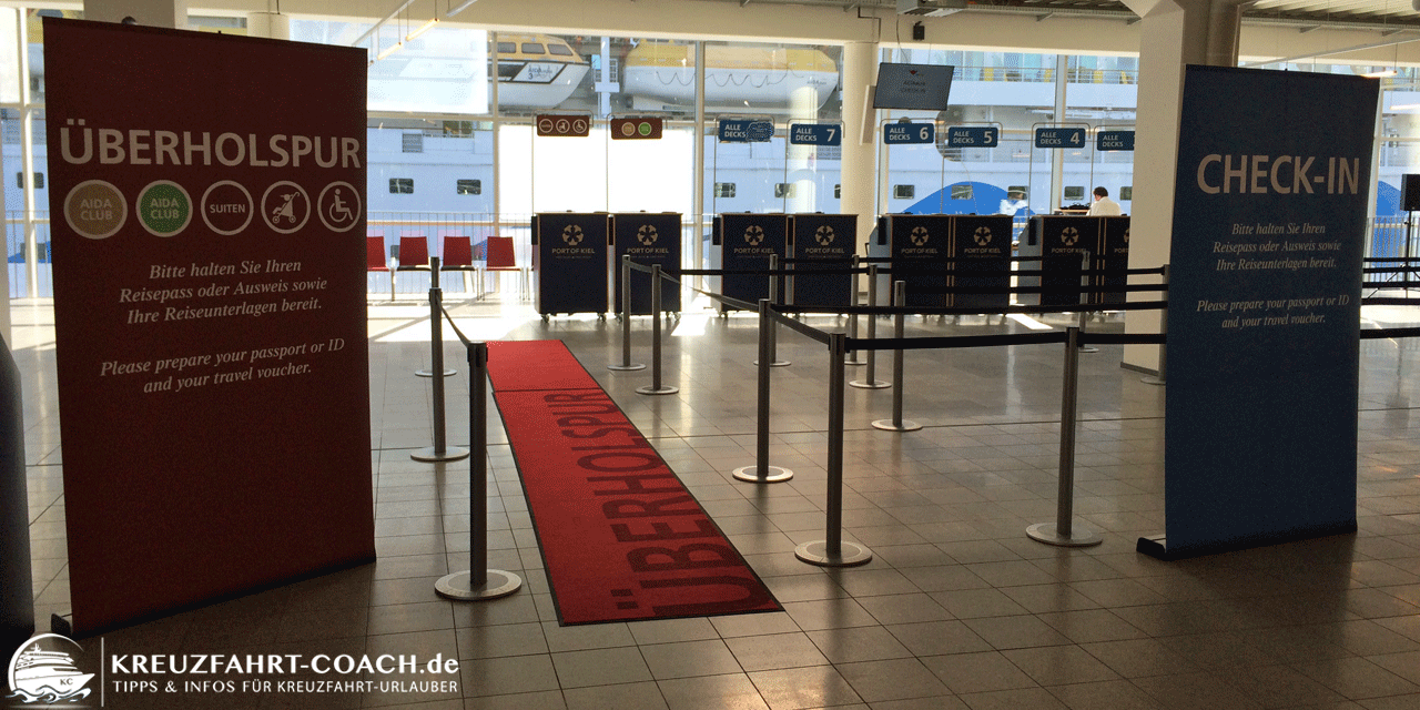 AIDA Check-In & Boarding