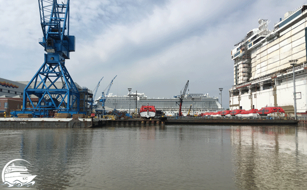 Meyer Werft Besichtigung - Ausdocken
