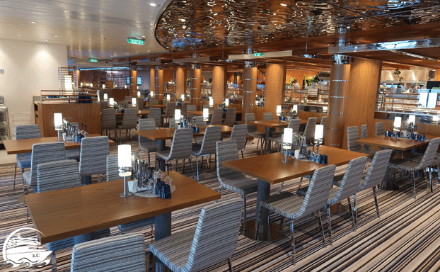 AIDAnova Yachtclub - Blick in das Restaurant