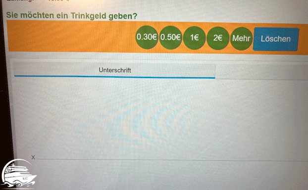 trinkgeld bezahlterminal