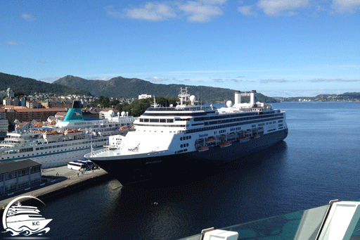 Kreuzfahrtschiffe am Kreuzfahrtterminal in Bergen