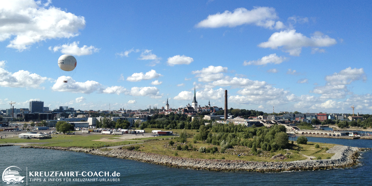 Landuasflüge auf eigene Faust - Tallinn  Blick auf Tallinn